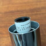 Vintage German ceiling lamp in chrome and glass from the space age by Motoko Ishii for Staff, 1970s.