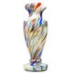 Art Deco vase, spatterglass, Bohemia, Czechoslovakia, 1950s
