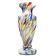 Art Deco vase, spatterglass, Bohemia, Czechoslovakia, 1950s