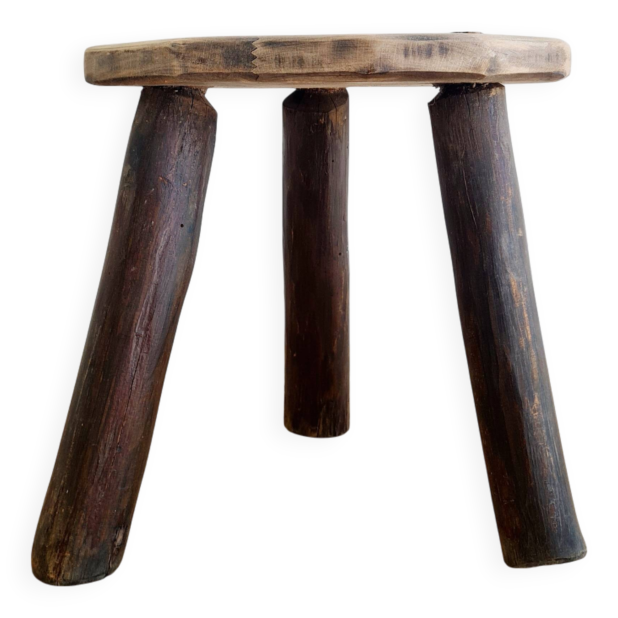 Small tripod stool - wooden tripod plant stand