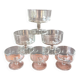 6 champagne coupes Cavalier 15 cl Luminarc model "Suède" vintage