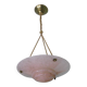 Suspension with Gradient Pink Shade and Braided Rope, 1940s