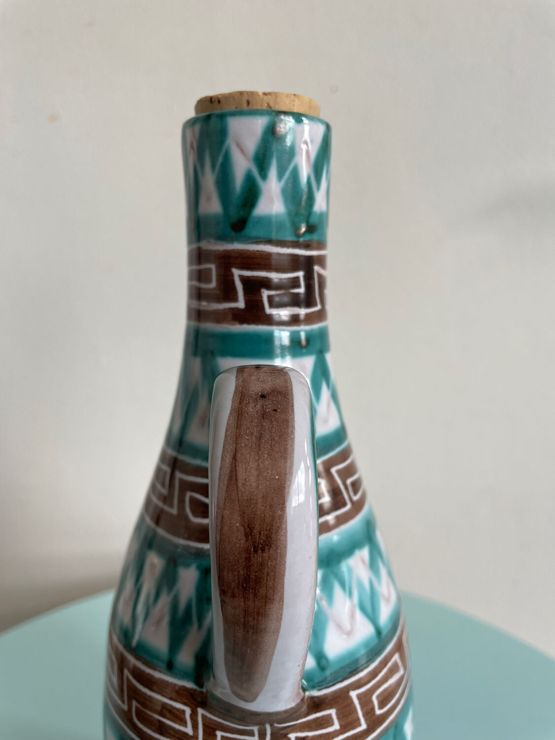 Ceramic bottle with spout by Robert Picault – Vallauris, m