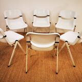 Suite of 6 DORSAL chairs by E. Ambas & G. Pirelli
