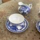Porcelain tea set with dragon or cherry blossom motif