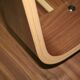 Chaise siège eames LCW walnut herman miller noyer