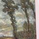 Sous un ciel d’orage, huile sur toile signée