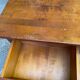 Nightstand, accent furniture in solid wood with drawer and door, 1980.