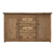 Chest of drawers made from solid 19th-century oak, handcrafted from reclaim