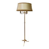 Tripod floor lamp in gold metal