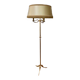 Lampadaire tripode en métal doré