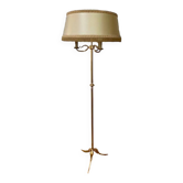 Tripod floor lamp in gold metal