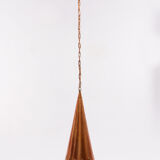 Danish hand-hammered copper hanging lamp by E.S Horn Aalestrup, 1950s