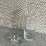 Carafe en verre cylindrique