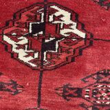 Nice big vintage carpet Bokhara handmade 200x282 cm