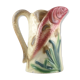 Former pichet barbotine clairefontaine "the poissons" majolica jug fish 19th