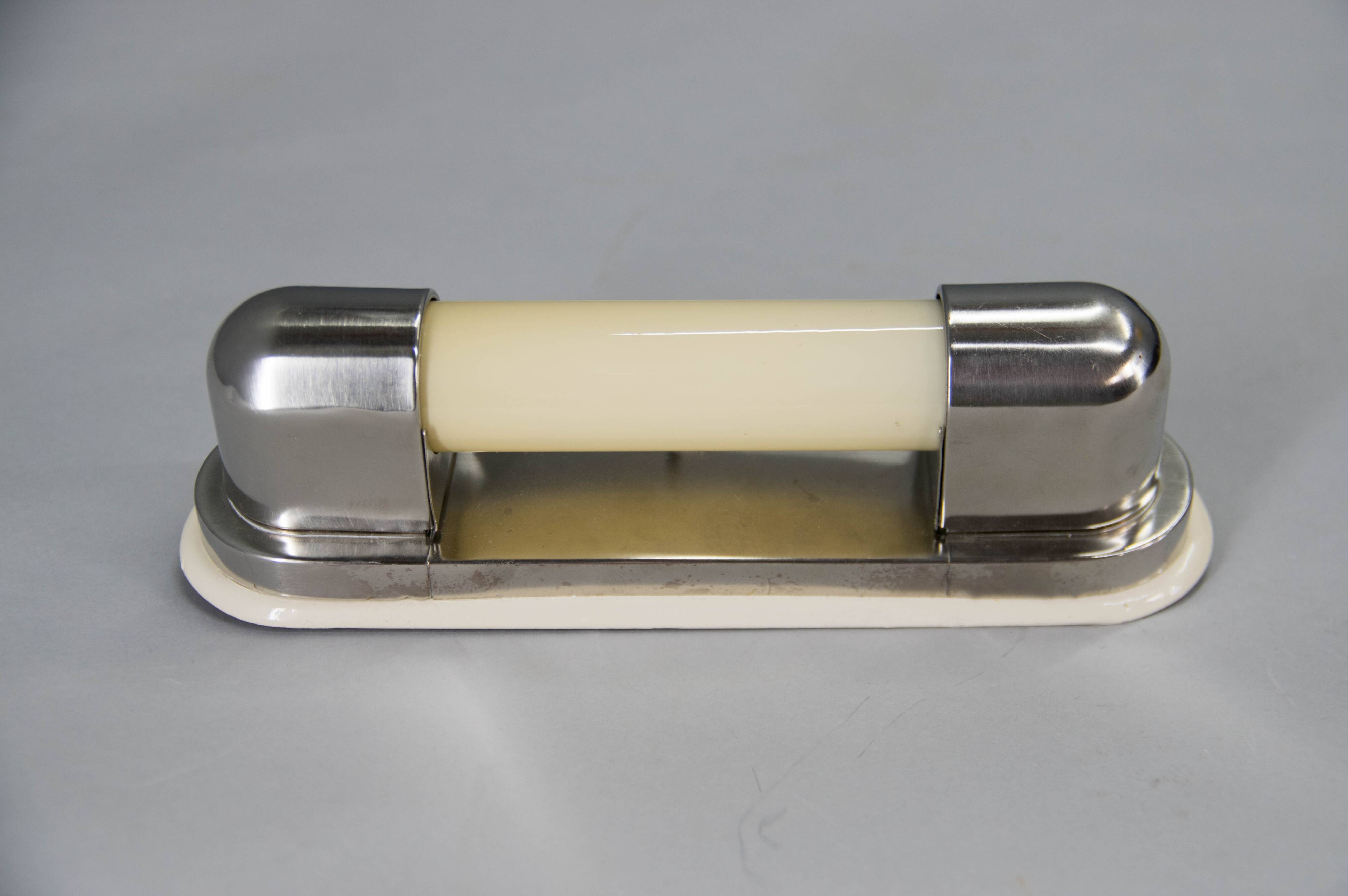 Art Deco / Functionalist / Bauhaus Wall Light, 1930s, Restored