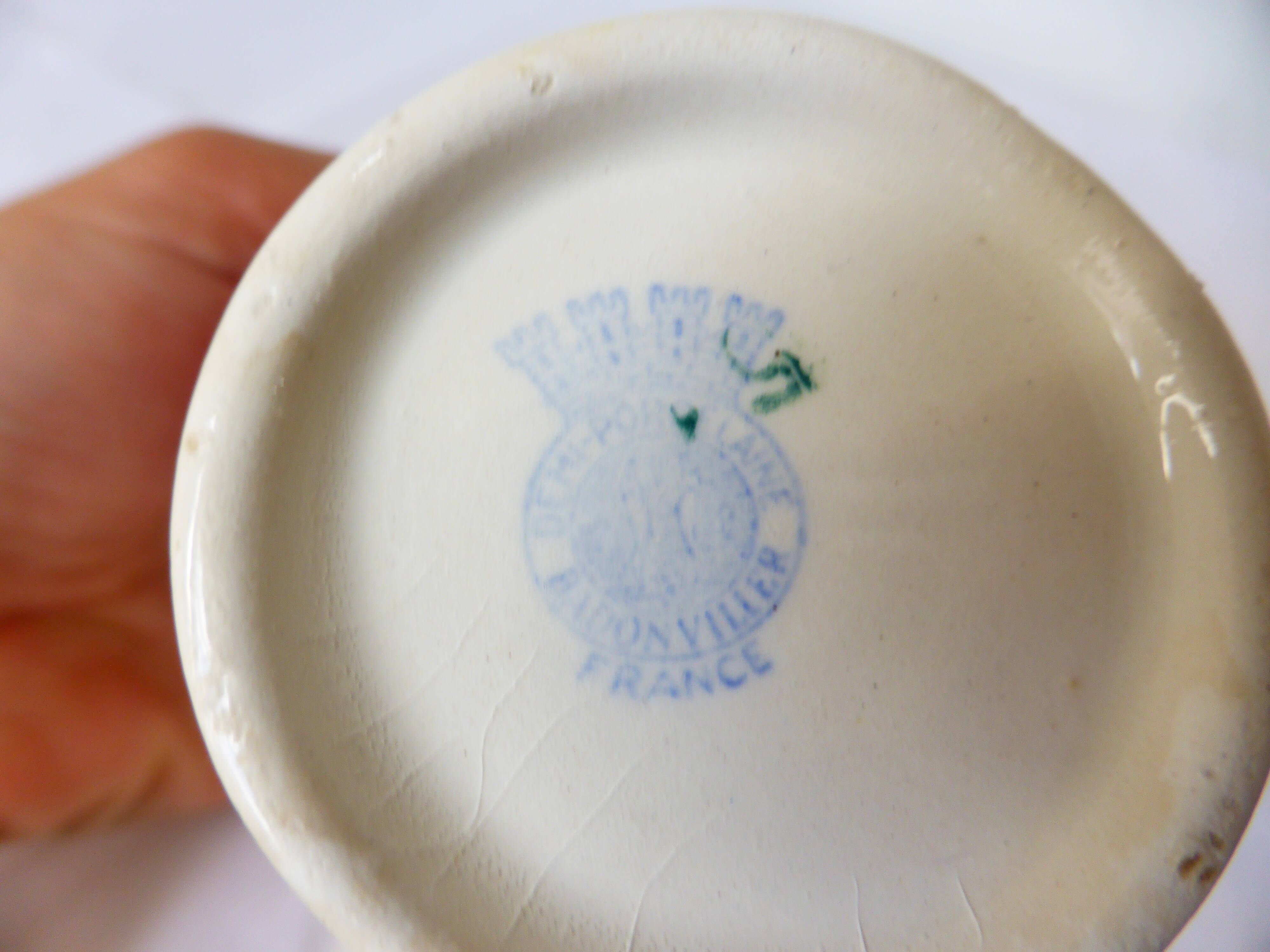 vintage milk jug of Badonviller model Germaine 220657