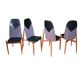 Rare dining chairs by Miroslav Navratil, made in former Czechoslovakia, 1960s, set of 4