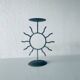 Iron sun candle holder