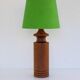 Large mid-century modern Danish teak table lamp