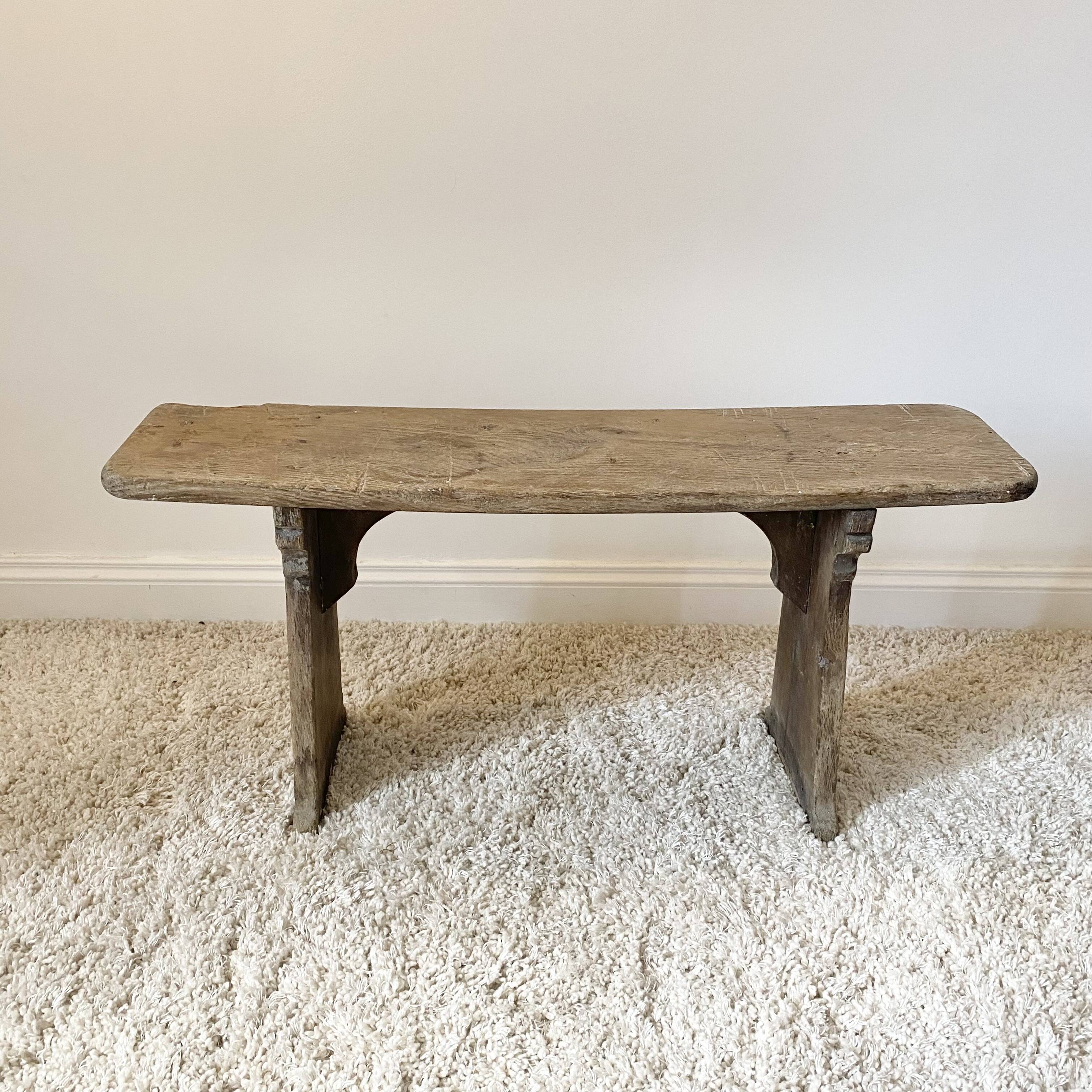 Brutalist farm bench