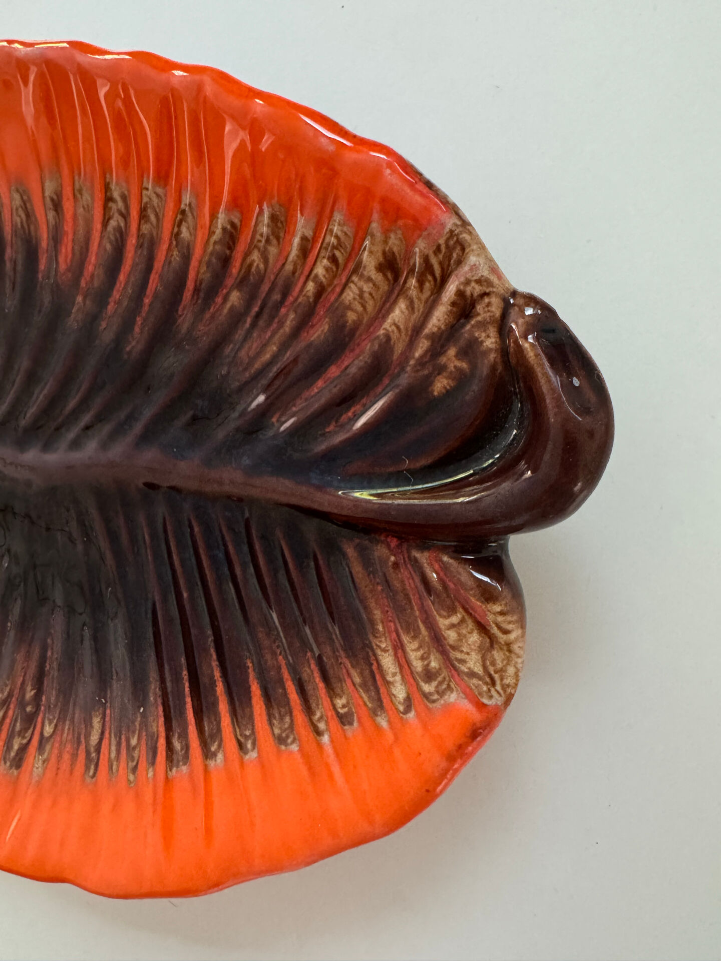 Ceramic plate Barbotine
