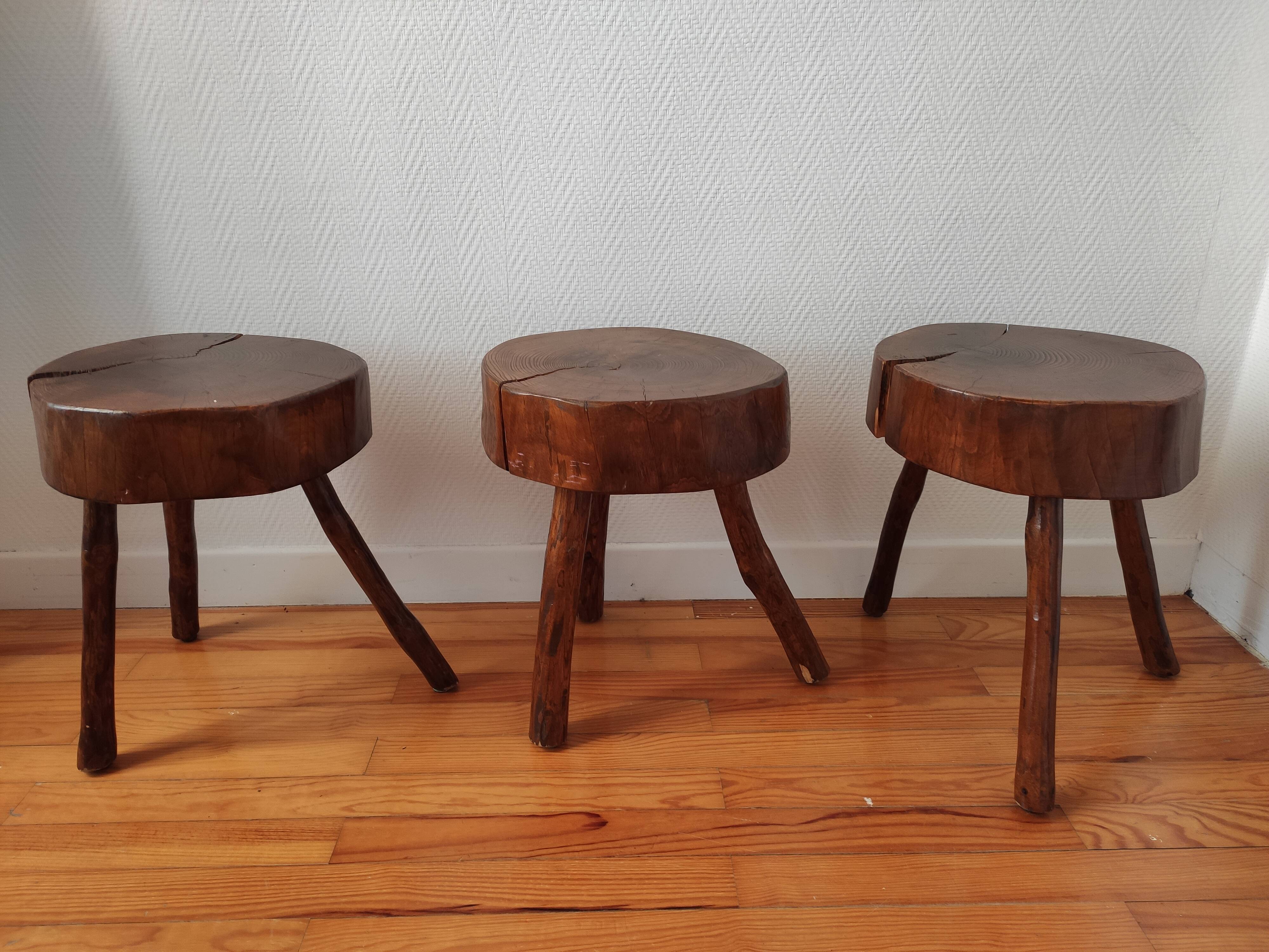 Brutalist stools 1970