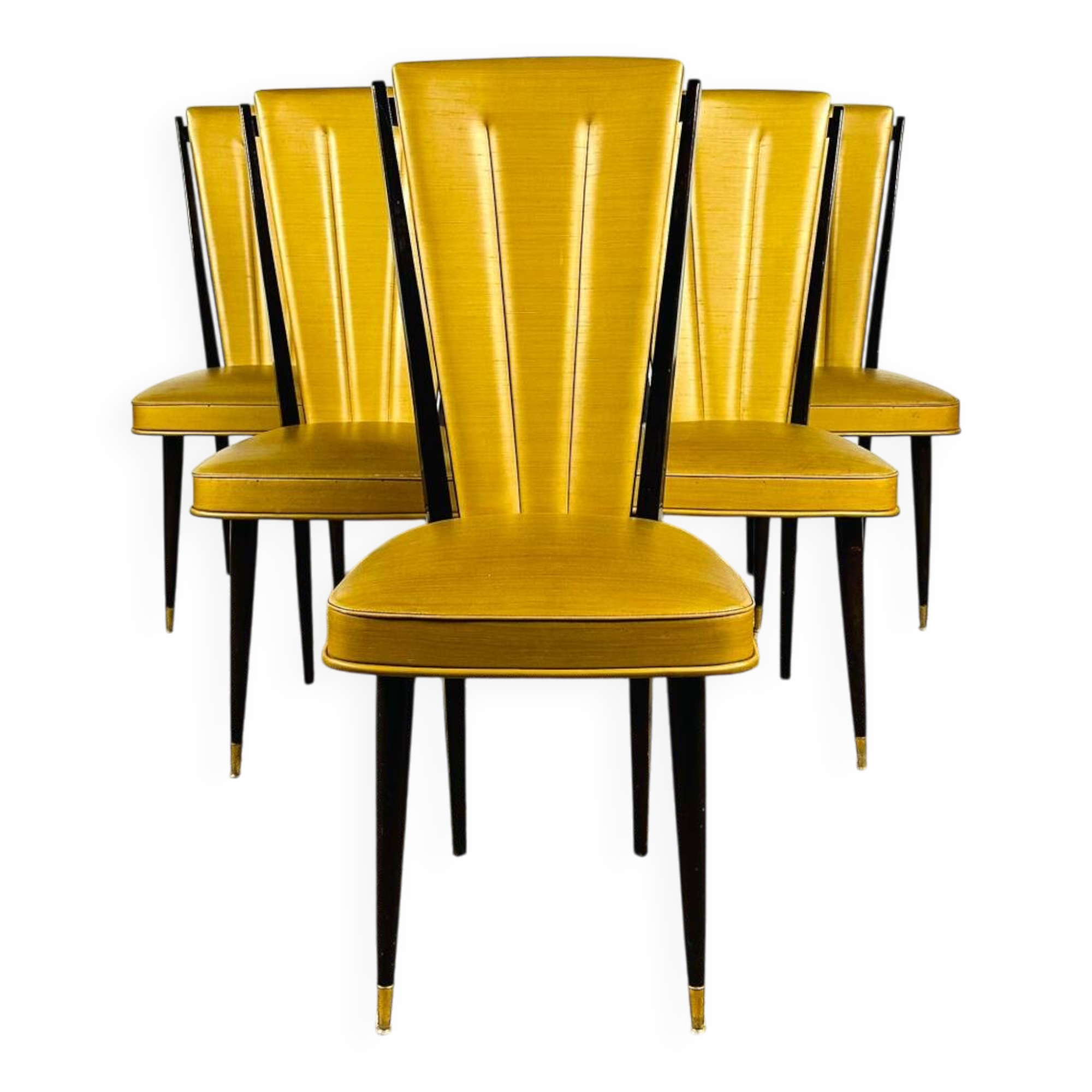 Set of 6 Art Deco chairs, France, 1940.