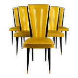 Set of 6 Art Deco chairs, France, 1940.
