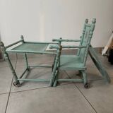 Chaise haute bébé à système