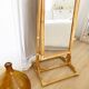 Vintage bamboo psyche mirror