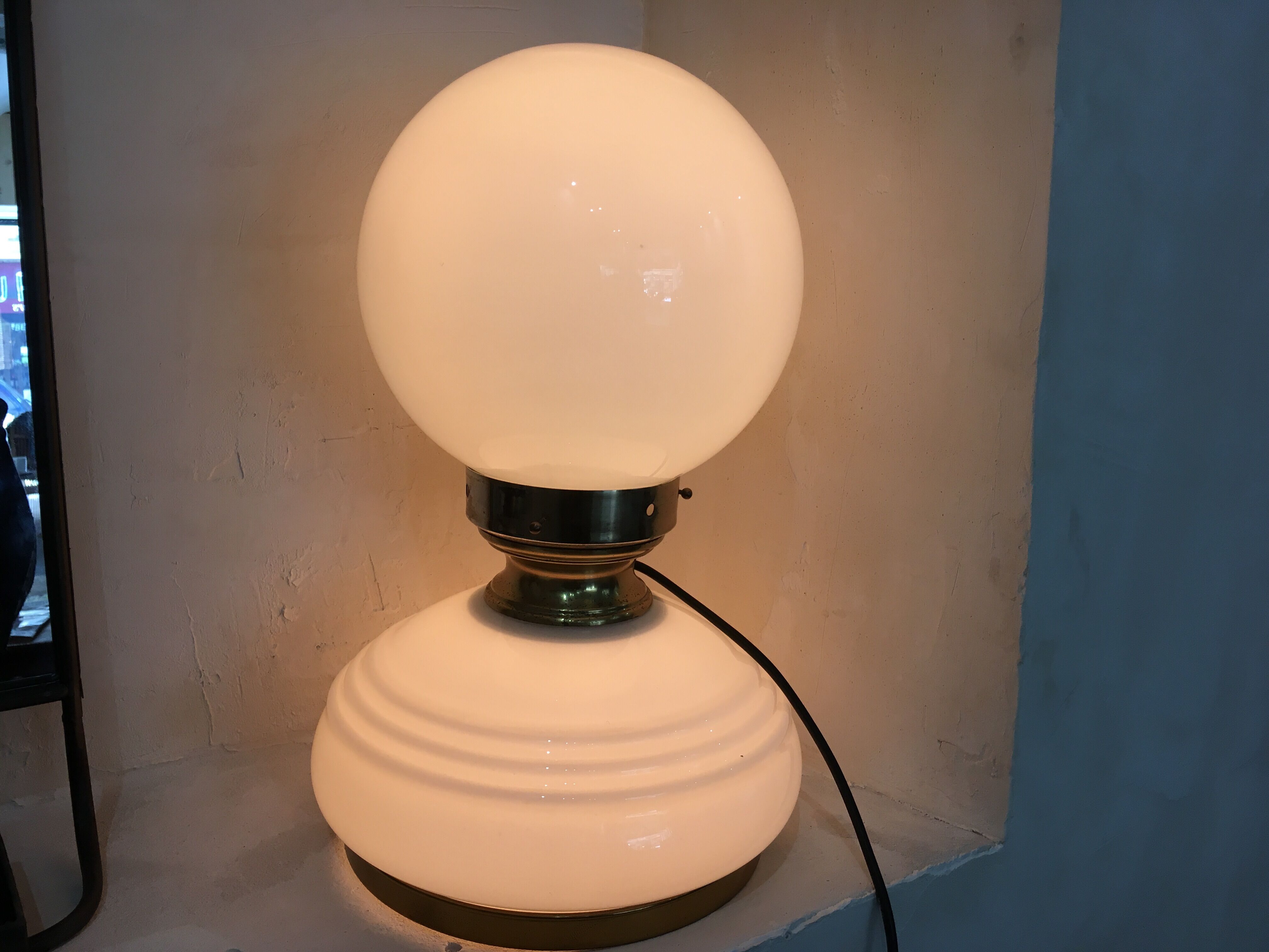 Lampe boule italienne année 70 | Selency