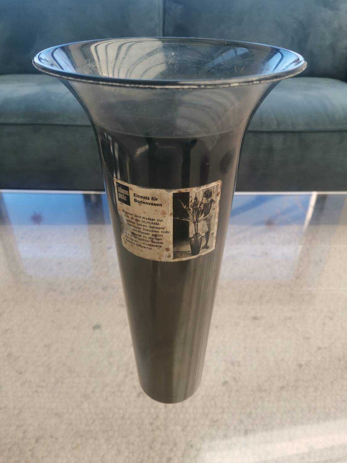 Large BAY Keramik Floor Vase 45 cm Red Vintage West Germany Bodo Mans