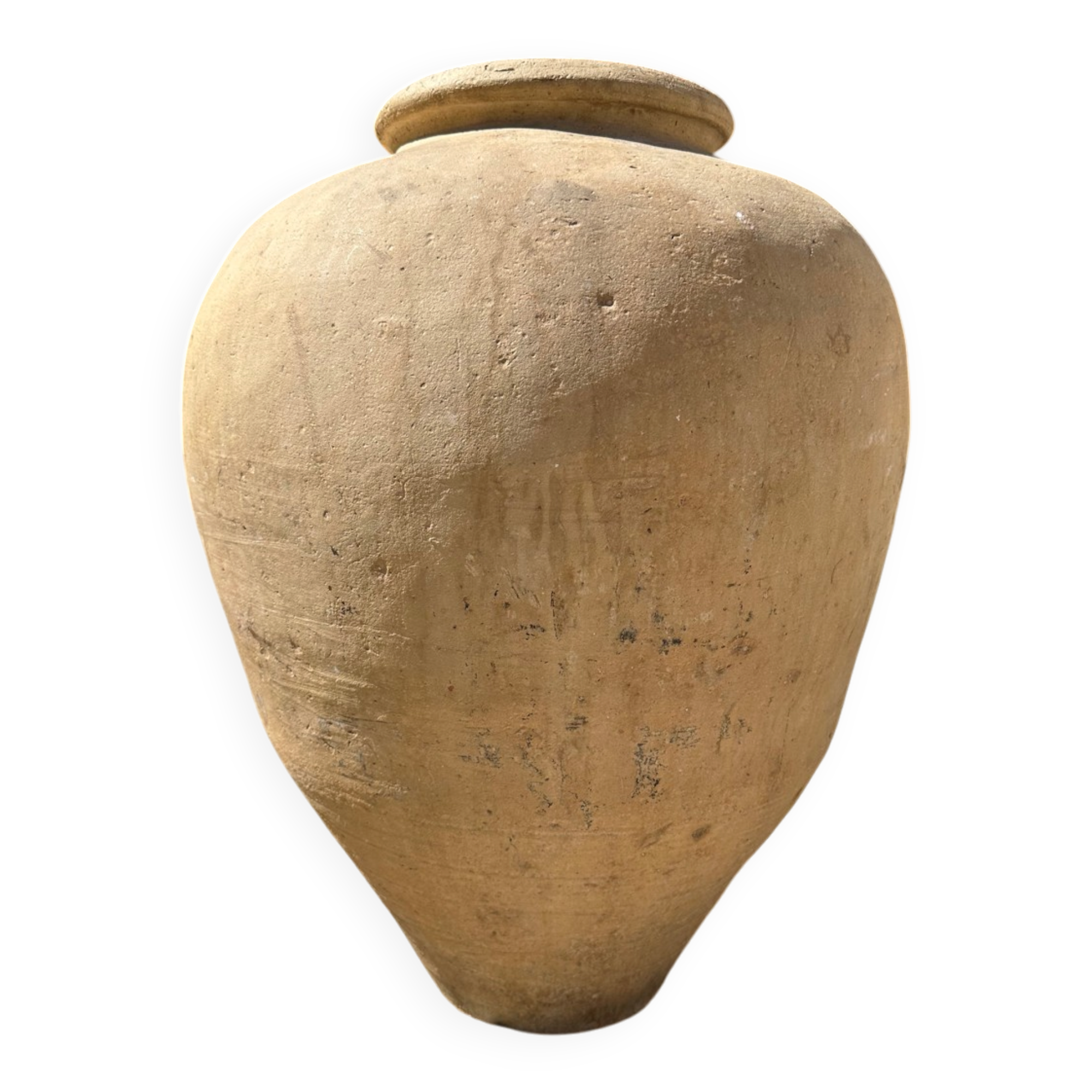 Ancient terracotta jar from the 18th century
