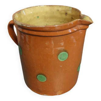 Terracotta milk jug