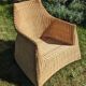 Wicker and rattan rocking chair