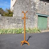 Vintage wooden coat rack, wooden coat rack, entrance hall furniture, dressing room