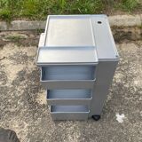 Valise à roulettes Boby B-Line de Joe Colombo édition argent