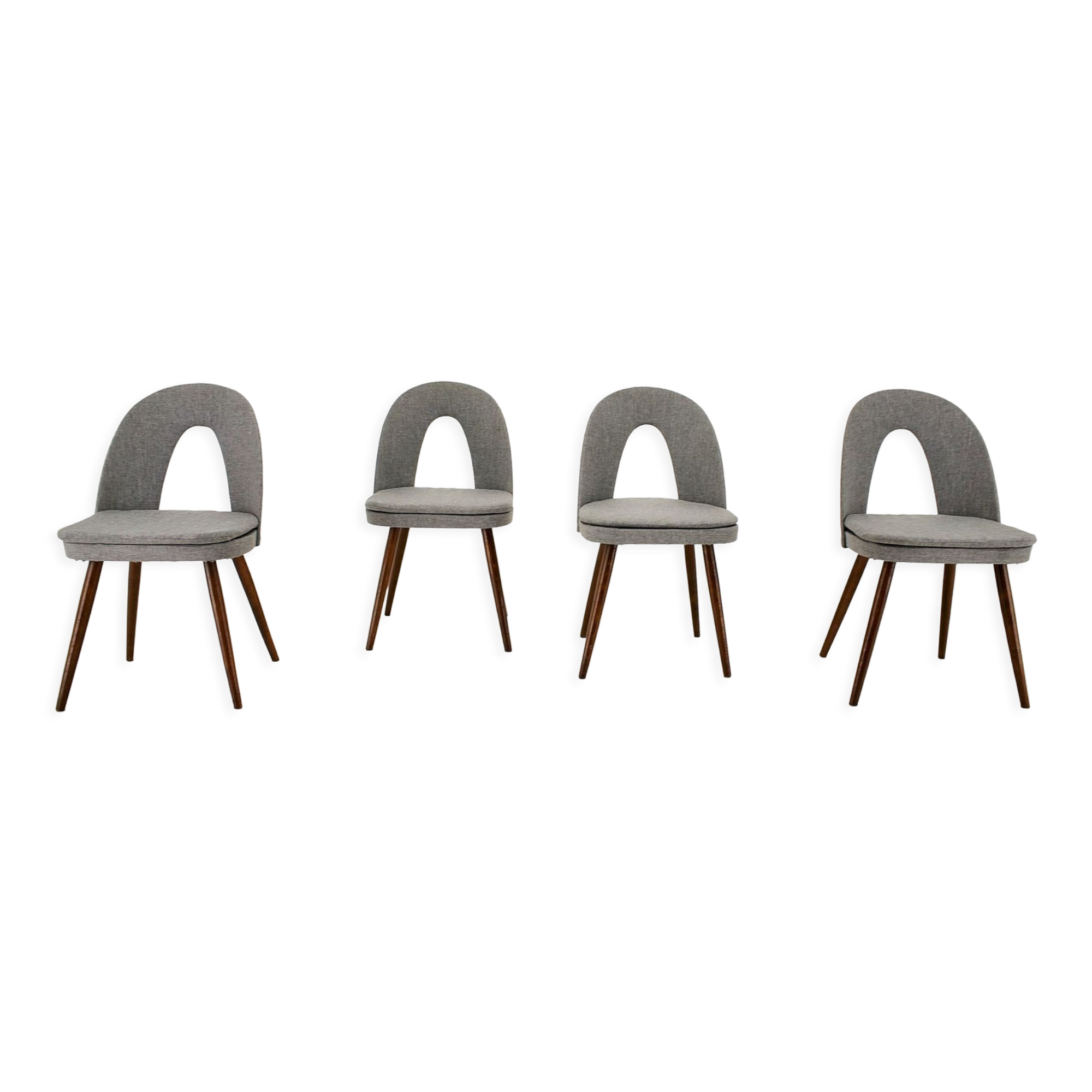 1960s Antonin Suman Set of Four Dining Chairs, Czechoslovakia