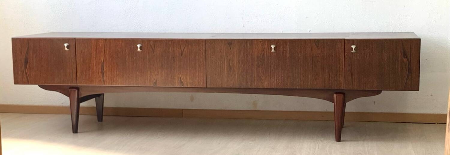 Vintage Scandinavian low sideboard