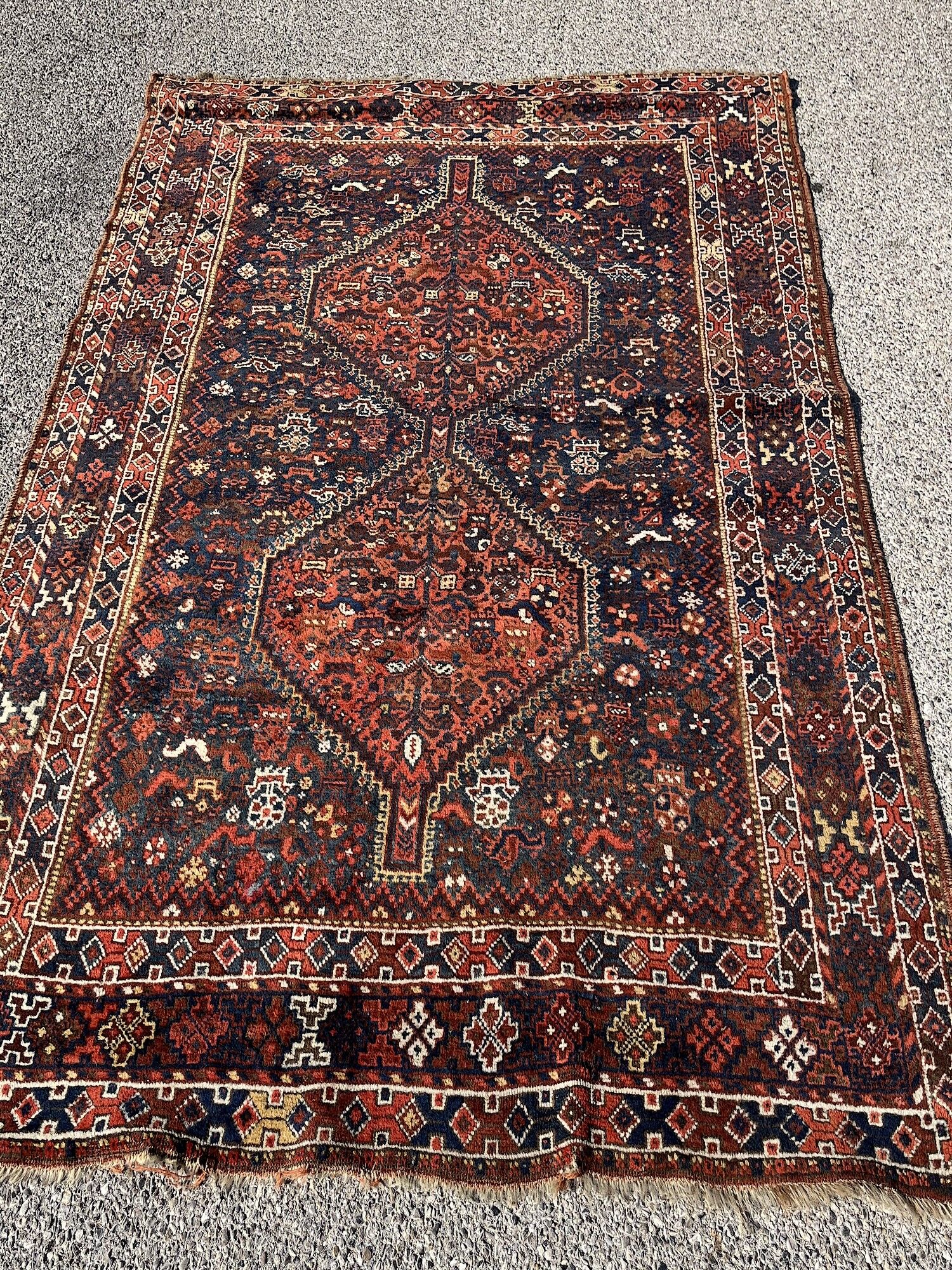 Oriental carpet SHIRAZ Iran Persian 163x209cm