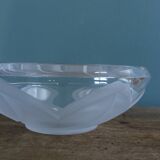 Crystal ashtray, flower shape, water lily J.G. Durand, Cristal d’Arques