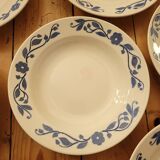 Set of 7 floral pattern soup plates ЗиК