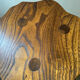 Tripod farmhouse stool in solid oak