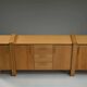 Large brustalist oak sideboard, Belgium.