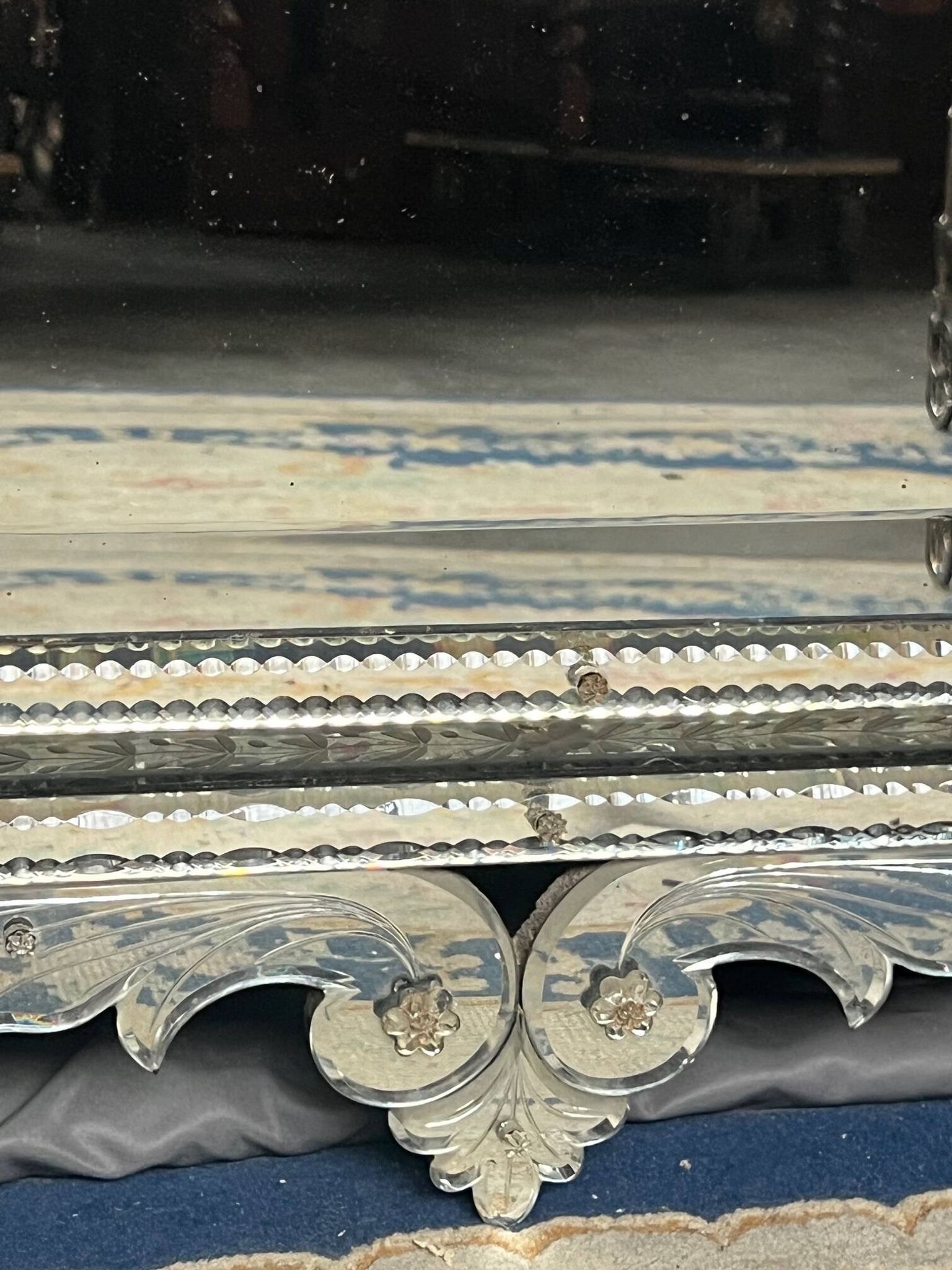 Antique Venetian mirror.