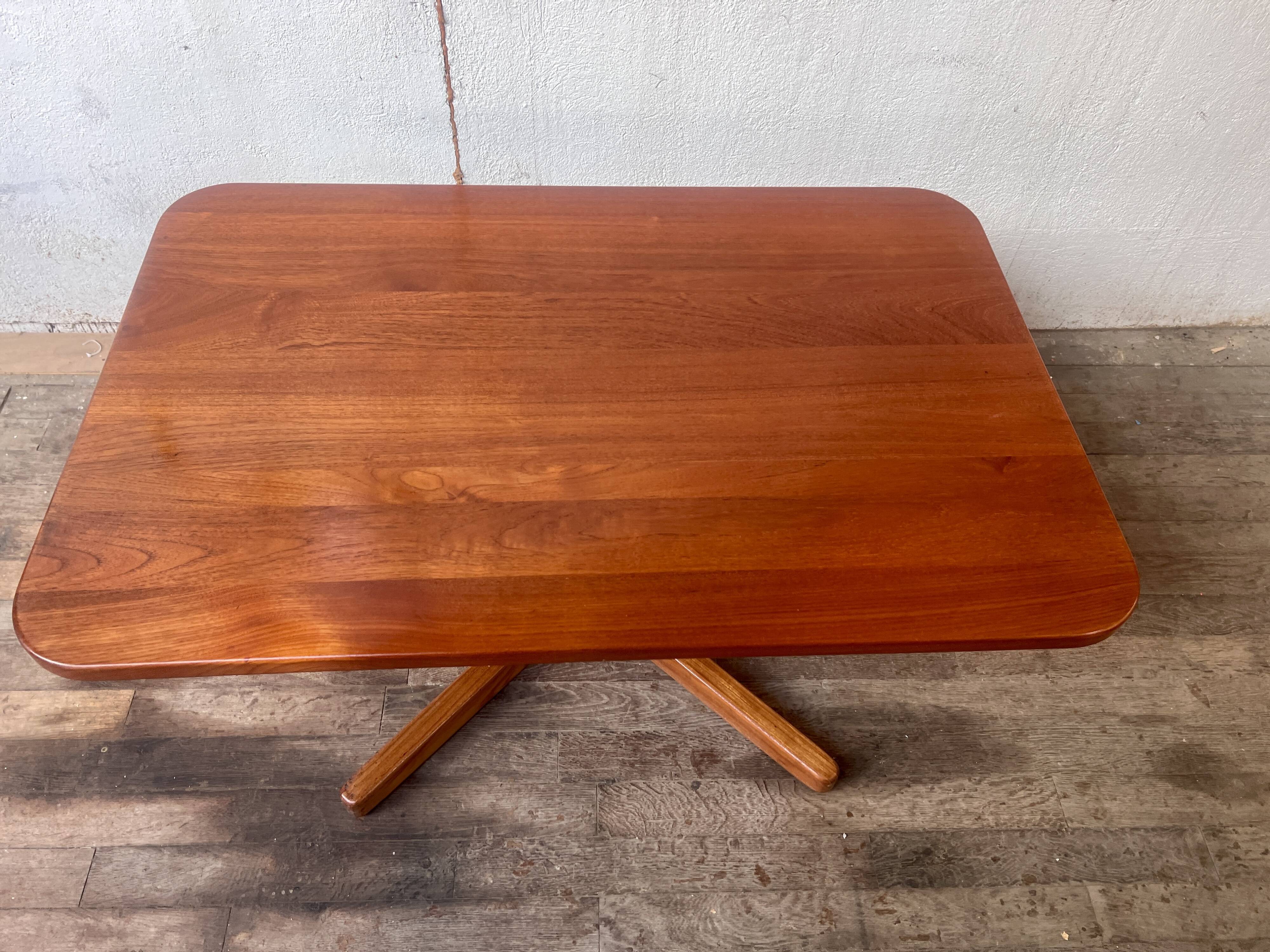 Coffee table raised in Scandinavian teak 1960