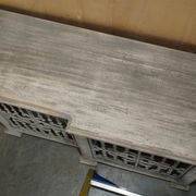 Vintage sideboard with wrought iron doors