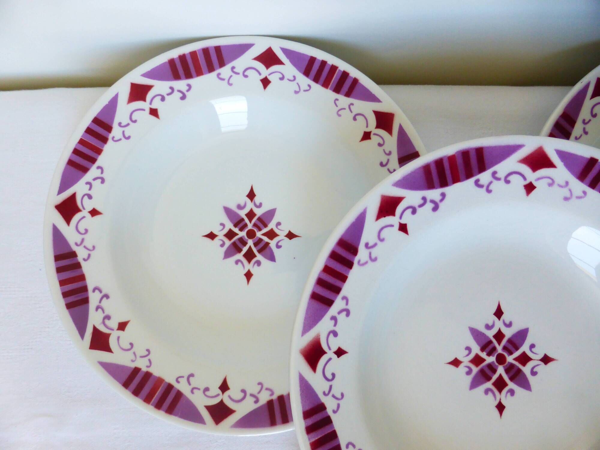 4 deep plates from the Moulin des Loups and Hamage Madeleine 2106203
